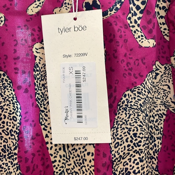 NWT Tyler Boe Sammy Pink Cheetah dress size XS - Picture 6 of 11